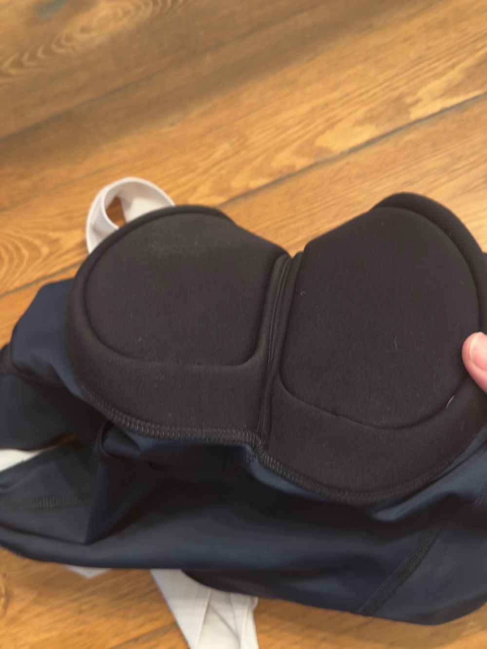 Rapha Navy Blue Cycling Bib Shorts with White Straps - Picture 5 of 8